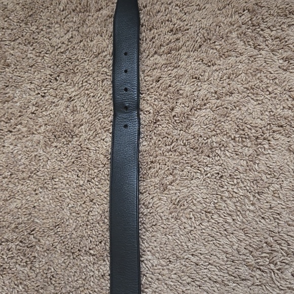 Coach Black Genuine Leather Belt with Silver Buckle As Is Rare Vintage - Picture 10 of 12